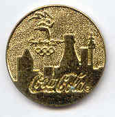 Sydney 2000 Coca Cola circle gold trim